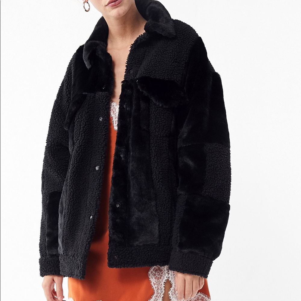 Levi’s Patchwork Teddy Trucker Jacket